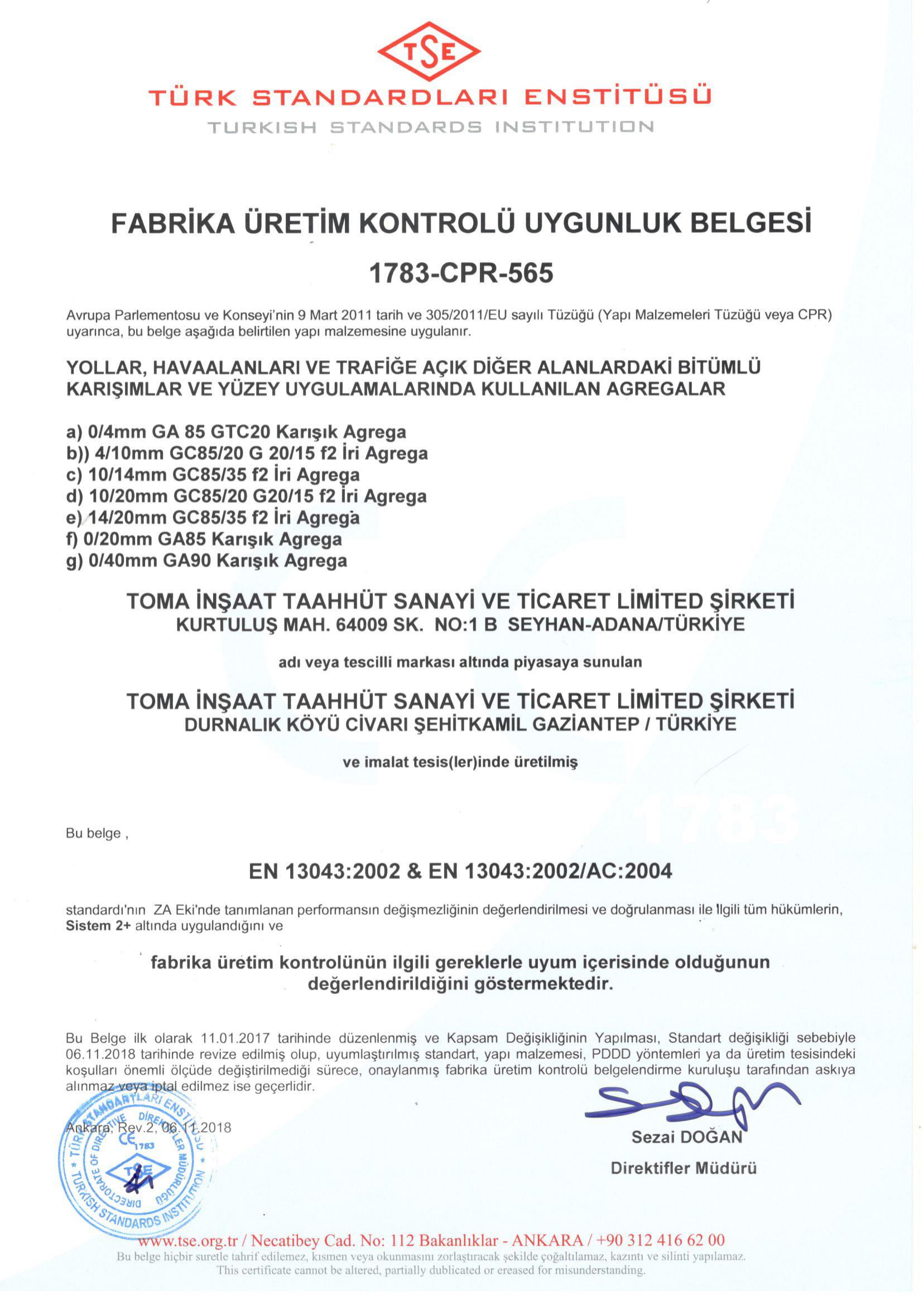 Cys Yapı | CE 13043